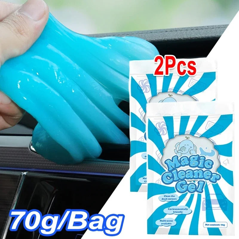 MagicClean Gel: Reusable Cleaning Putty for Cars & Devices